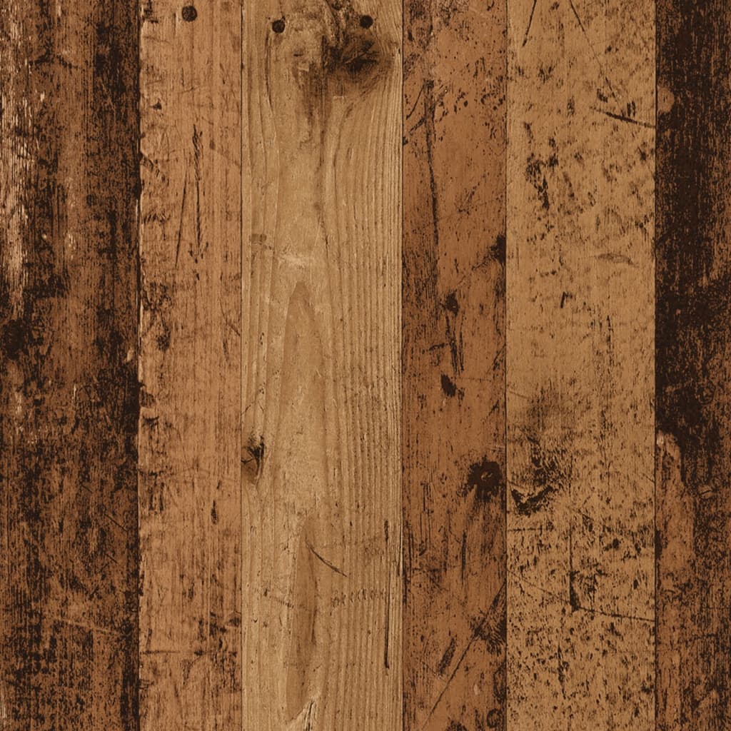 Hoofdbordkast 100x19x104,5 cm bewerkt hout oud houtkleurig