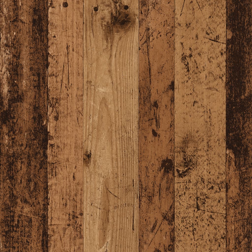 Hoofdbordkast 200x18,5x102,5 cm bewerkt hout oud houtkleurig