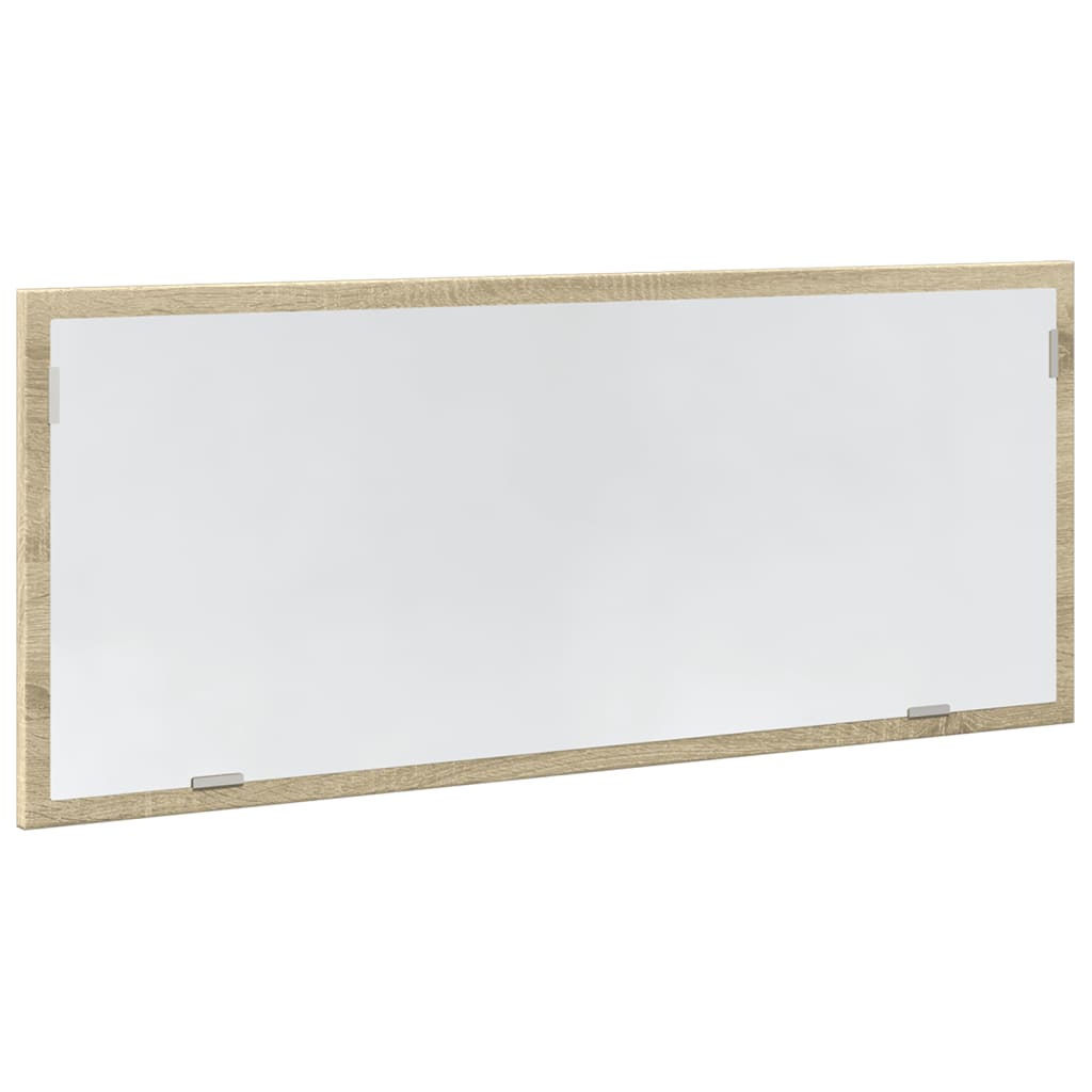 Badkamerspiegel met LED 100x8,5x37 cm bewerkt hout sonoma eiken