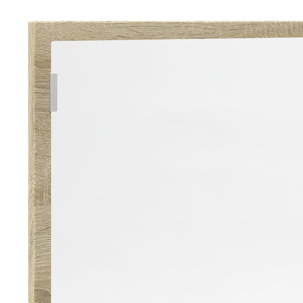 Badkamerspiegel met LED 100x8,5x37 cm bewerkt hout sonoma eiken