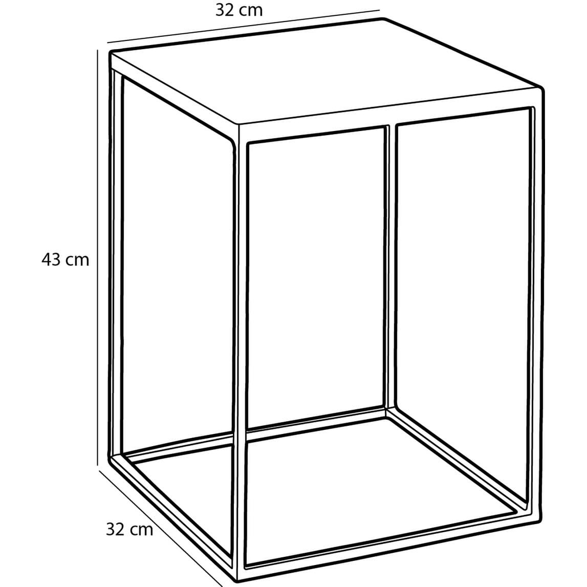 Mica Decorations Aaron Bijzettafel voor Buiten - Set van 2 - L38 x B38 x H48 cm - Metaal - Grijs