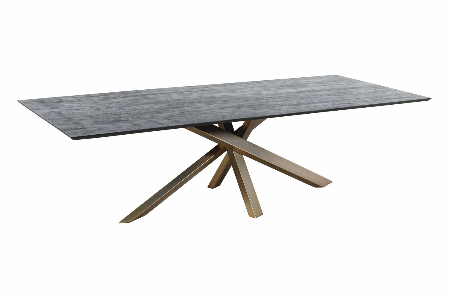 PTMD Alore bruin goud eettafel rechthoek 240 cm