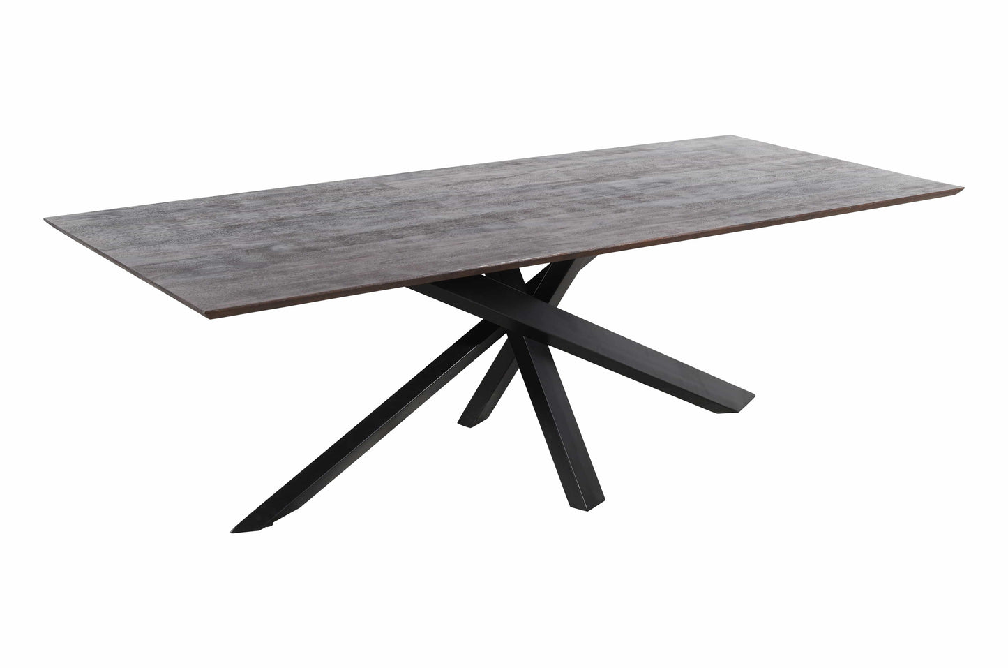 PTMD Alore bruin zwarte eettafel rechthoek 200 cm