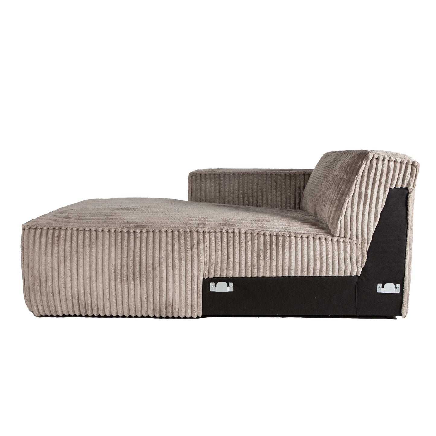 PTMD Animo bank chaise longue armleuning Links Texarm Taupe