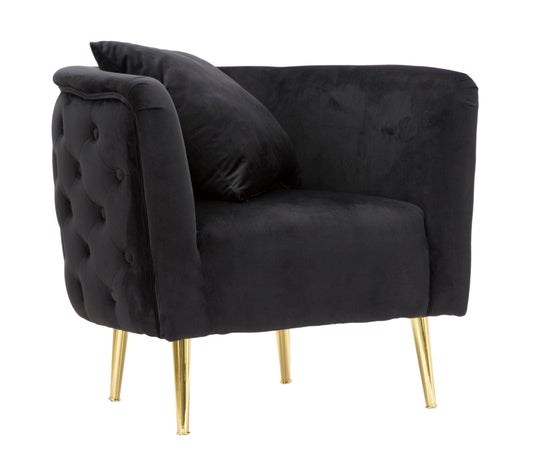 Mauro Ferretti ARMCHAIR BUCAREST BLACK CM 76x74x71