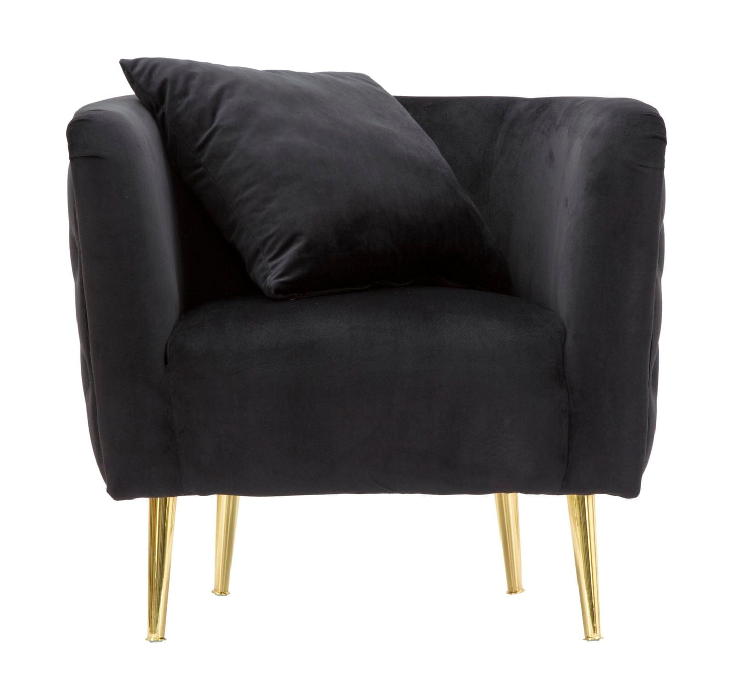 Mauro Ferretti ARMCHAIR BUCAREST BLACK CM 76x74x71