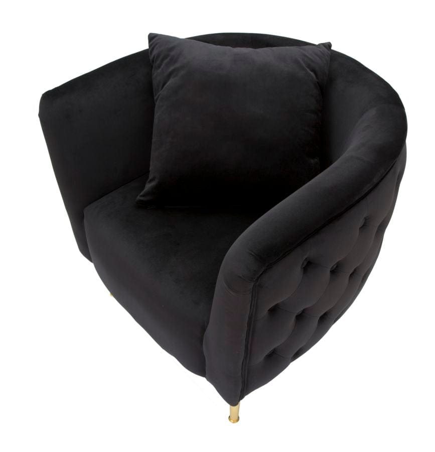 Mauro Ferretti ARMCHAIR BUCAREST BLACK CM 76x74x71