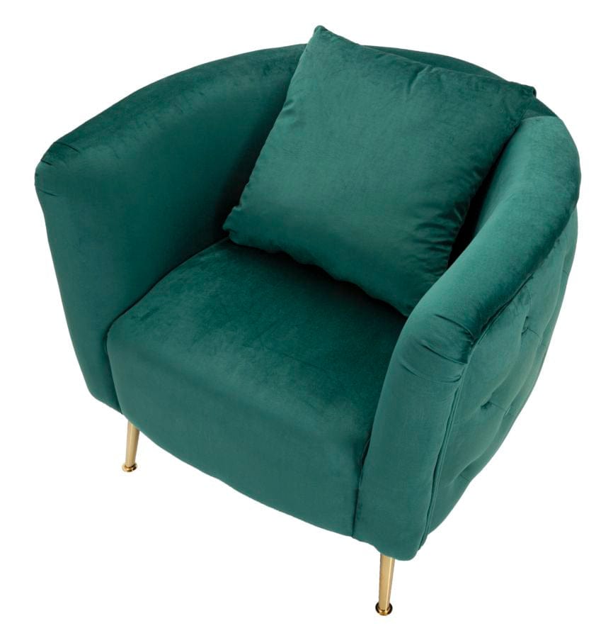 Mauro Ferretti ARMCHAIR BUCAREST GREEN CM 76X74X73