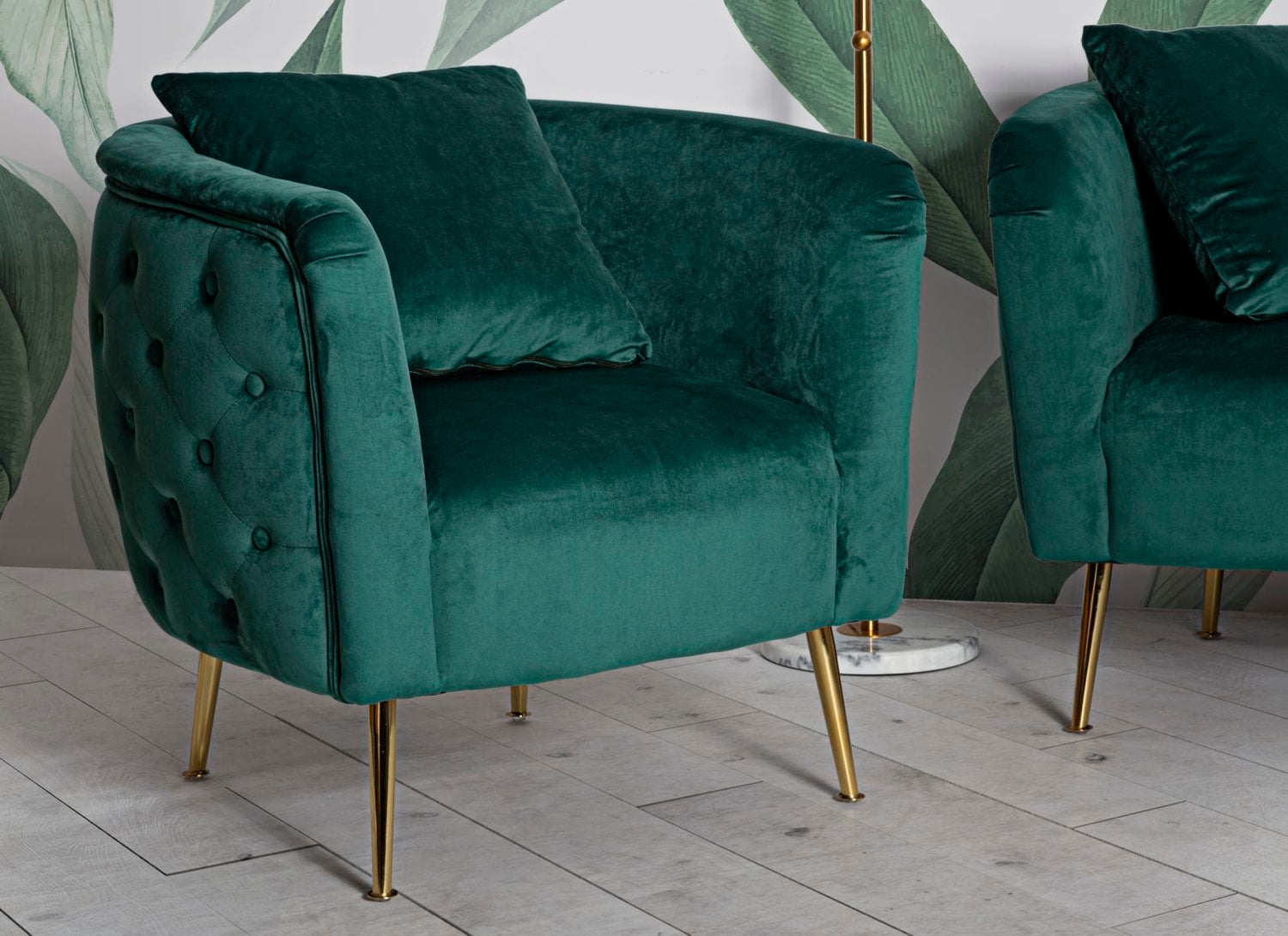 Mauro Ferretti ARMCHAIR BUCAREST GREEN CM 76X74X73