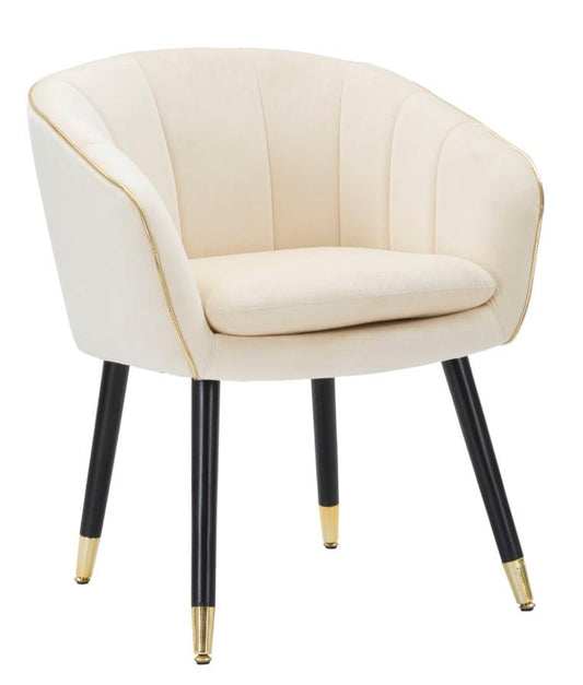 Mauro Ferretti ARMCHAIR PARIS CREMA/GOLD CM 62X58X78