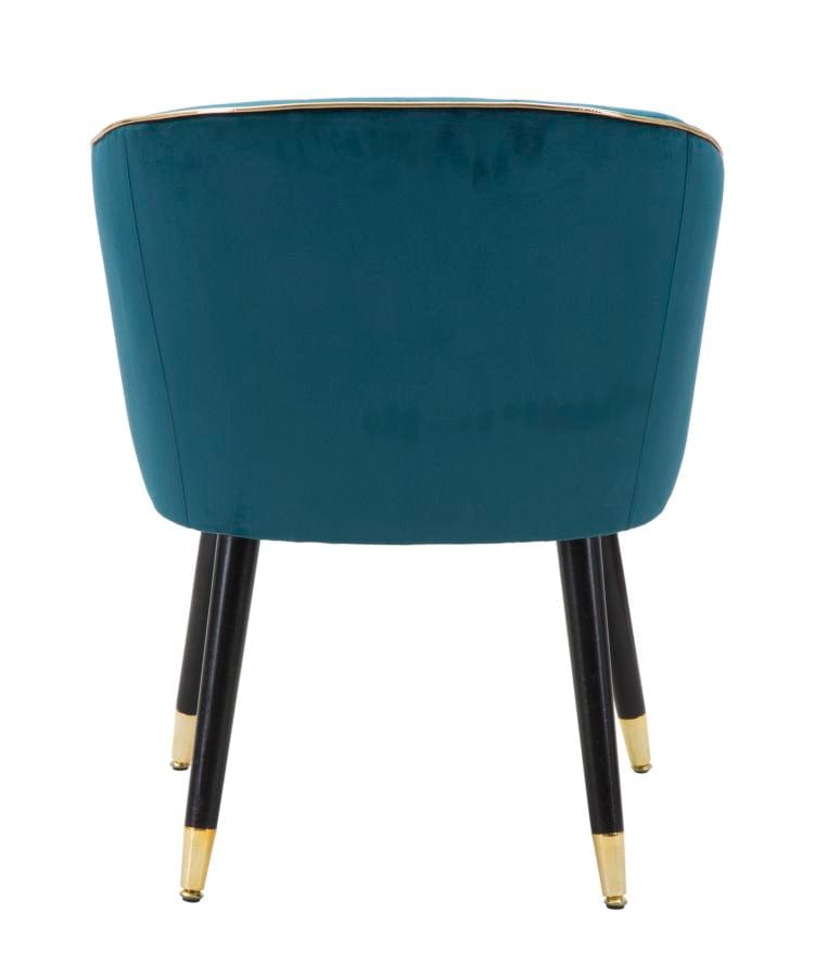 Mauro Ferretti ARMCHAIR PARIS TEAL/GOLD CM 62X58X78