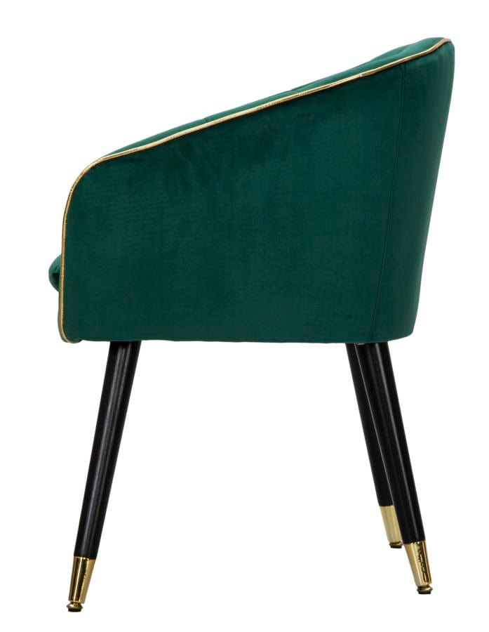 Mauro Ferretti ARMCHAIR PARIS VERDE/GOLD CM 62X58X78