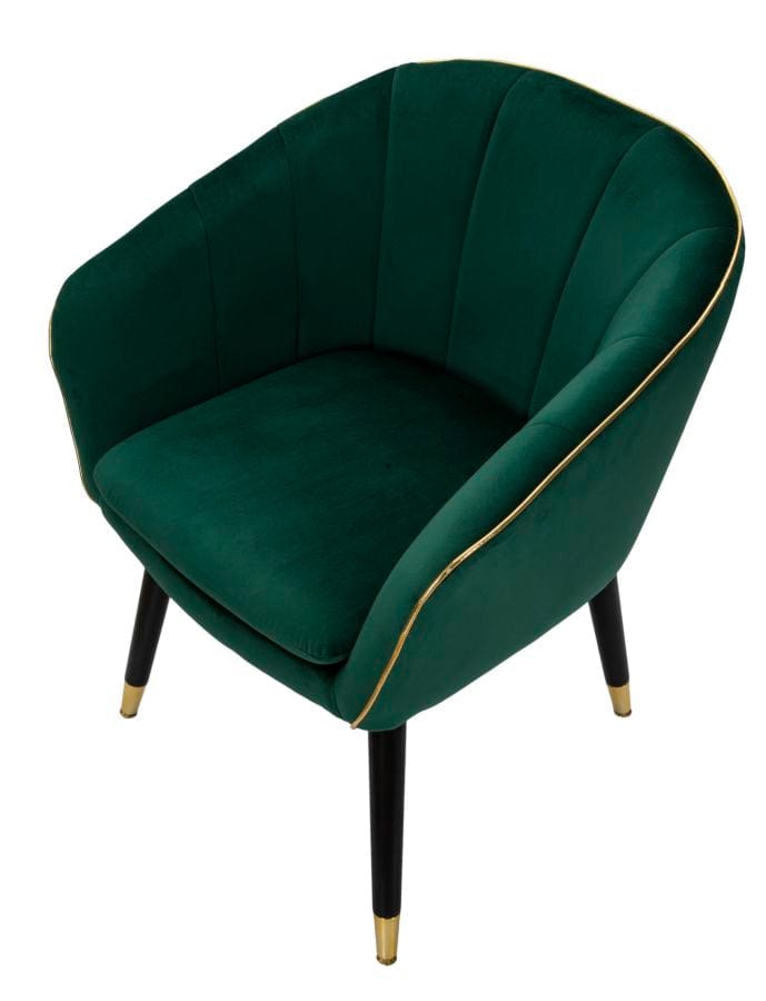 Mauro Ferretti ARMCHAIR PARIS VERDE/GOLD CM 62X58X78