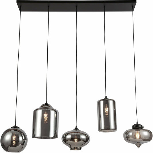 Luxury Living B.V. Ava Hanglamp Smoke Glas 5-Licht Mix