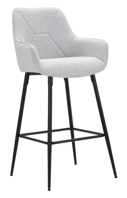 Mauro Ferretti BAR STOOL GREY SET 2 PCS CM 55X55X109