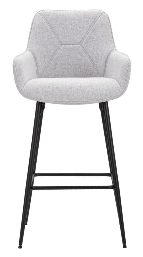 Mauro Ferretti BAR STOOL GREY SET 2 PCS CM 55X55X109