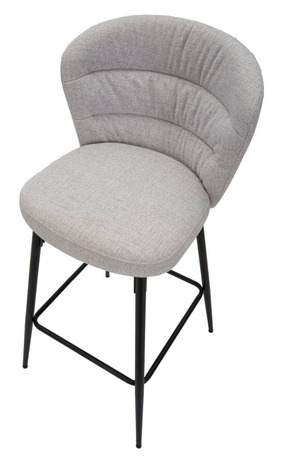 Mauro Ferretti BAR STOOL LOSANNA GREY SET 2 PZ CM 52X59X108