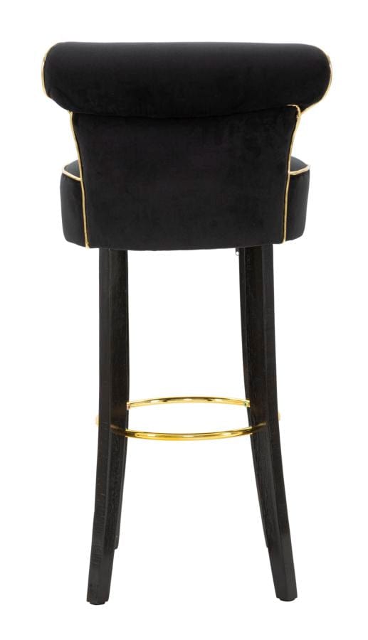 Mauro Ferretti BAR STOOL LUXY BLACK CM 46X48X96