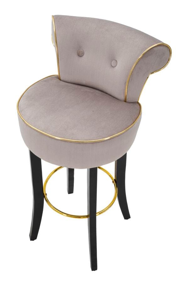 Mauro Ferretti BAR STOOL LUXY GREY CM 46X48X96