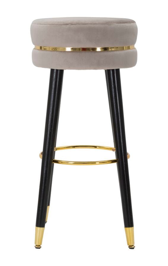 Mauro Ferretti BAR STOOL PARIS GRIGIO/GOLD CM Ø 35X74