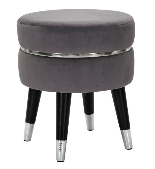 Mauro Ferretti BAR STOOL PARIS GRIGIO/SILVER CM Ø 35X40,5