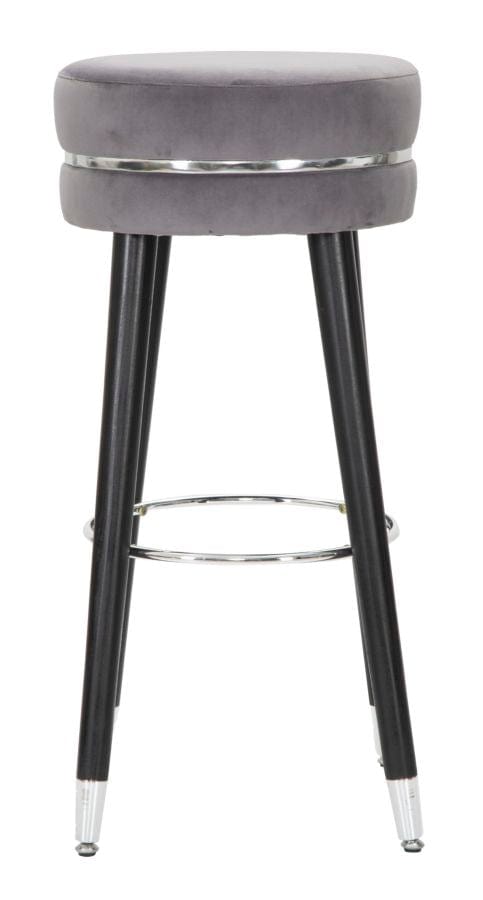 Mauro Ferretti BAR STOOL PARIS GRIGIO/SILVER CM Ø 35X74