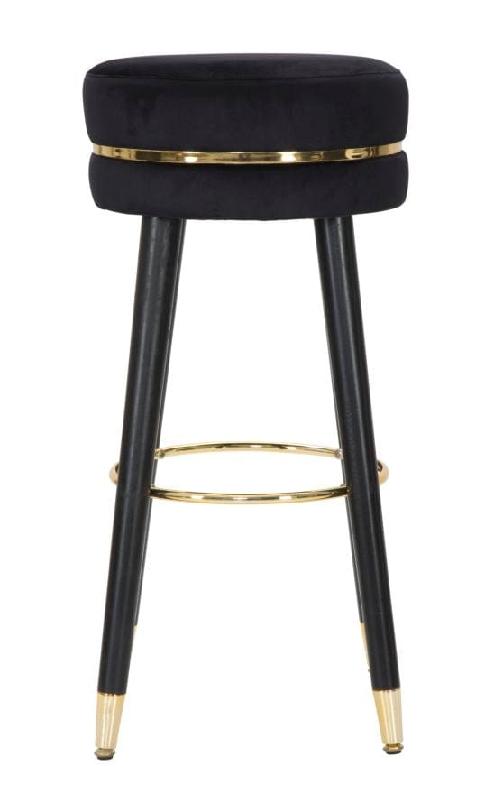 Mauro Ferretti BAR STOOL PARIS NERO/GOLD CM Ø 35X74