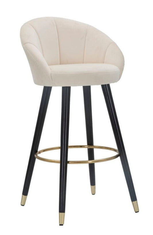 Mauro Ferretti BAR STOOL PRAGUE CREMA CM 55X56X104