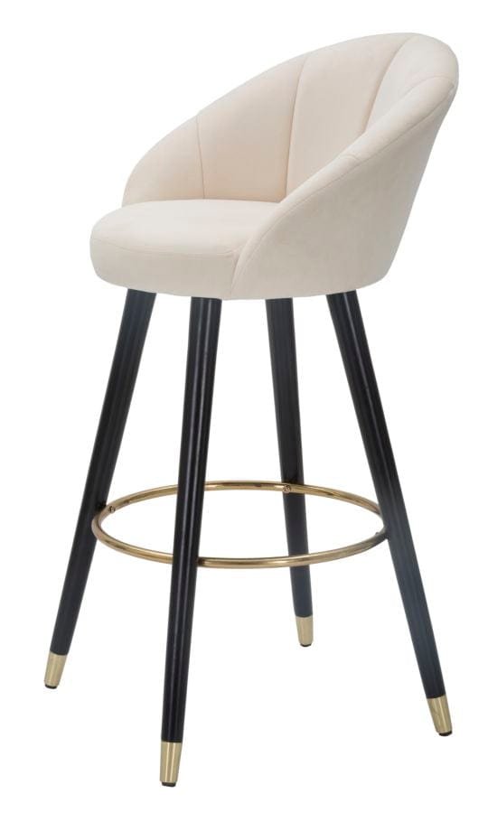 Mauro Ferretti BAR STOOL PRAGUE CREMA CM 55X56X104