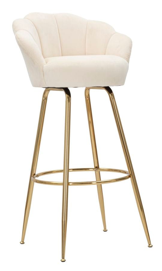 Mauro Ferretti BAR STOOL VIENNA CREMA CM 55X53X110