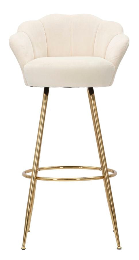 Mauro Ferretti BAR STOOL VIENNA CREMA CM 55X53X110