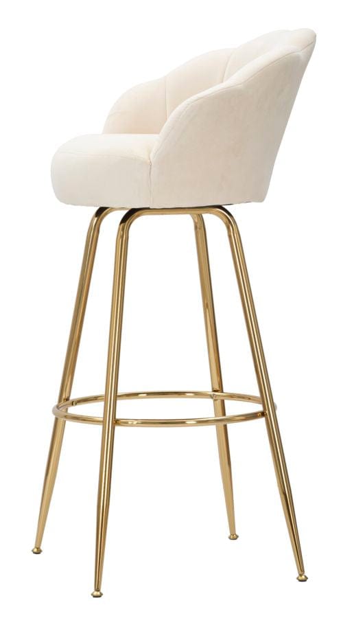 Mauro Ferretti BAR STOOL VIENNA CREMA CM 55X53X110