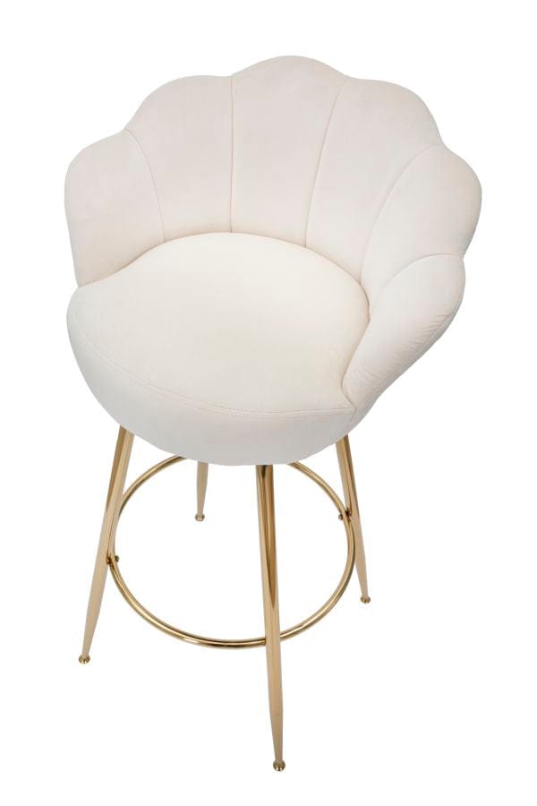 Mauro Ferretti BAR STOOL VIENNA CREMA CM 55X53X110