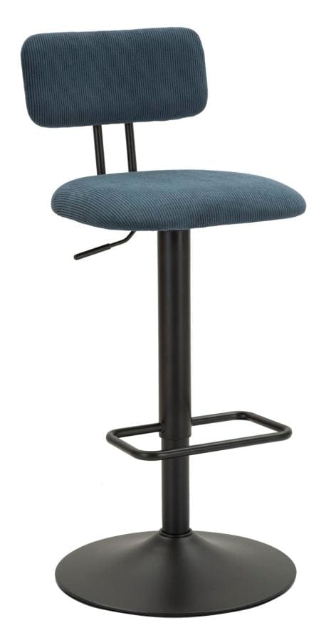 Mauro Ferretti BAR STOOL WITH LIFT LIGHT NAVY CM 41X47,5X85-106,5(SEAT CM 61-83)