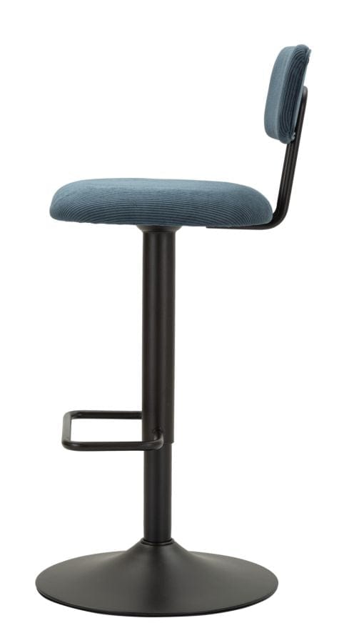 Mauro Ferretti BAR STOOL WITH LIFT LIGHT NAVY CM 41X47,5X85-106,5(SEAT CM 61-83)