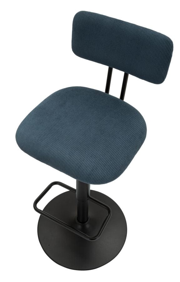 Mauro Ferretti BAR STOOL WITH LIFT LIGHT NAVY CM 41X47,5X85-106,5(SEAT CM 61-83)