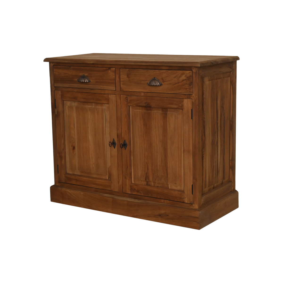 Dressoir 2 deuren - 100x45x85- Naturel - Teak