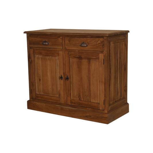 Dressoir 2 deuren - 100x45x85- Naturel - Teak