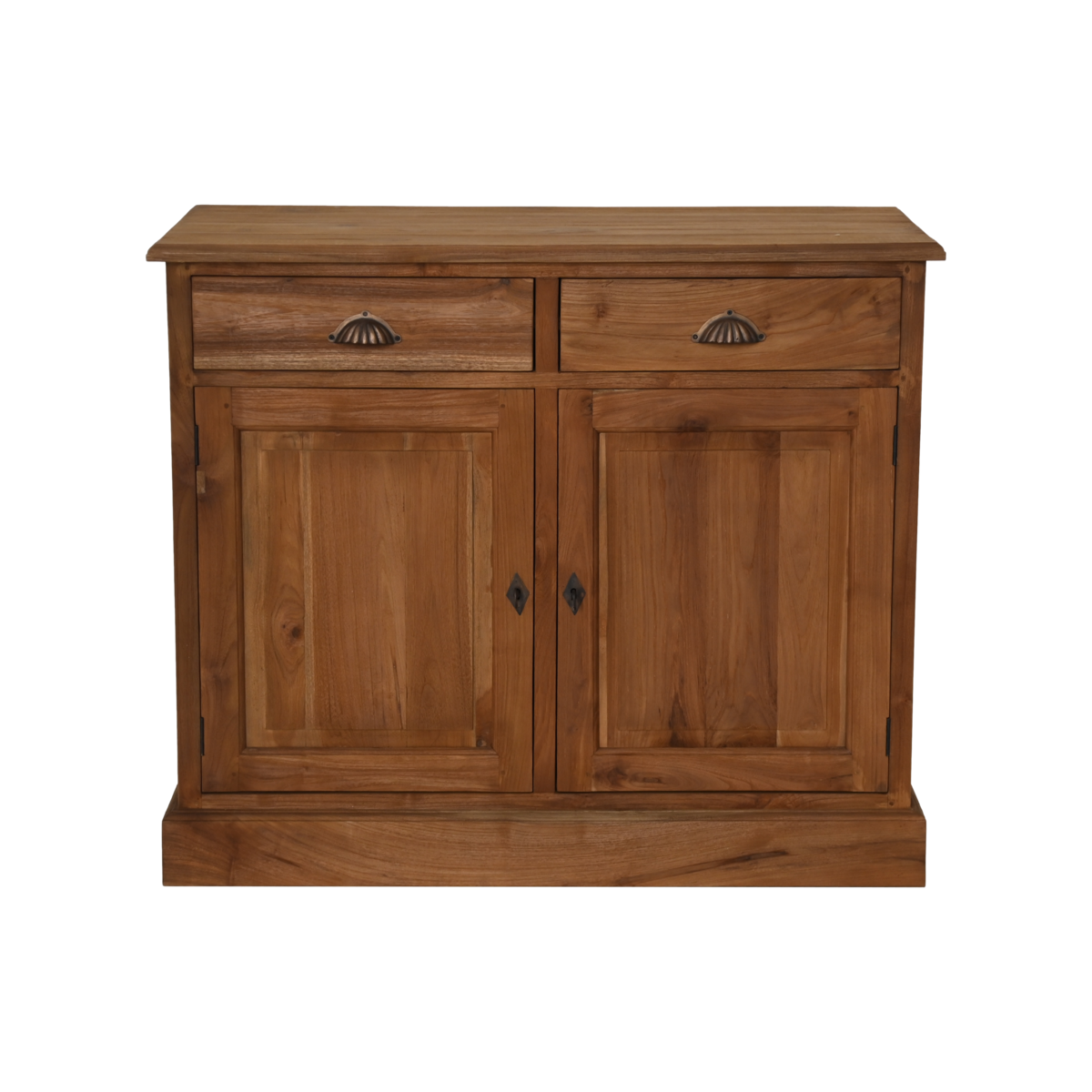 Dressoir 2 deuren - 100x45x85- Naturel - Teak