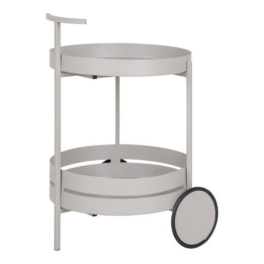 House Nordic ApS Beja Bar Trolley - Bar Trolley, staal, koel grijs, 2 planken, 40x49,5x61 cm