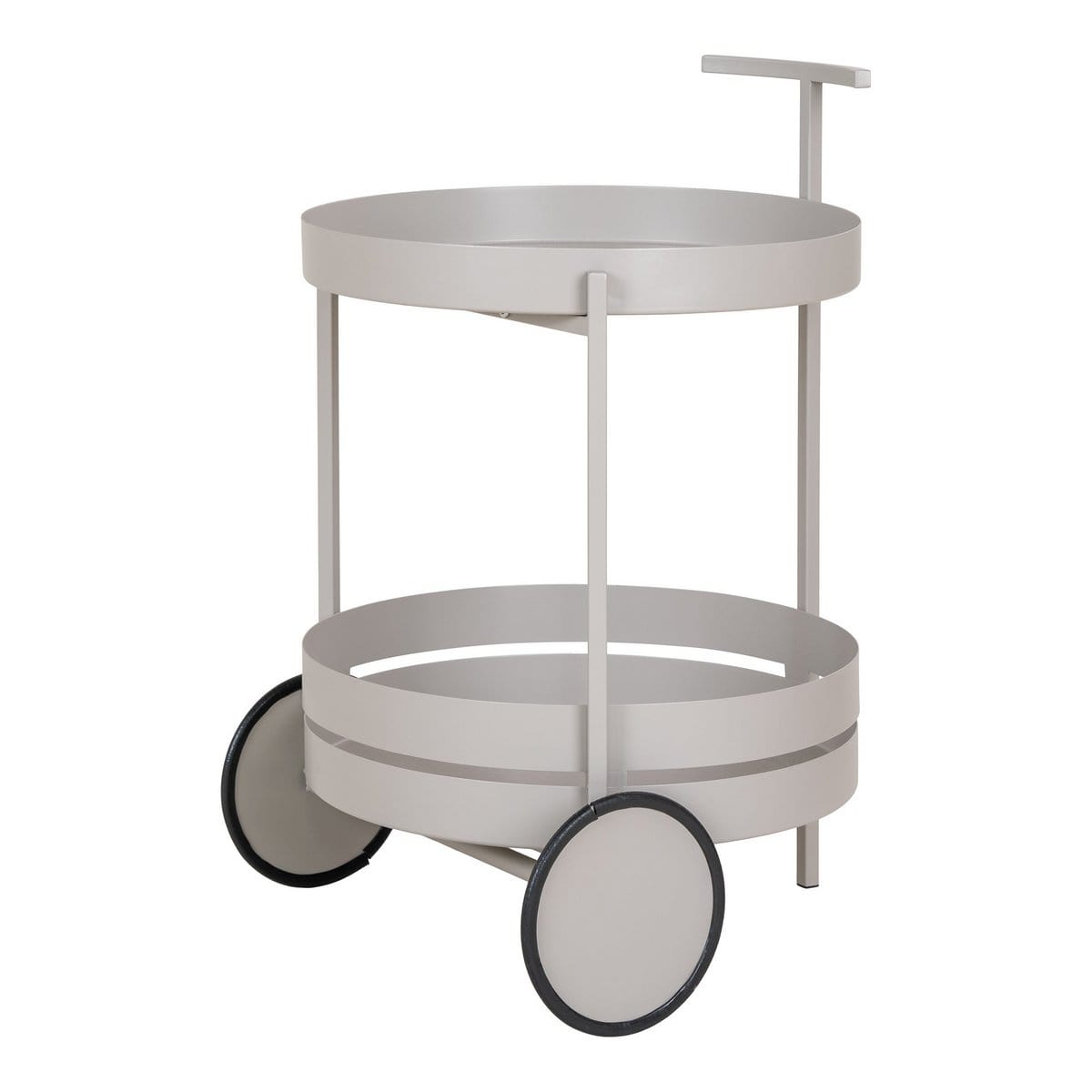 House Nordic ApS Beja Bar Trolley - Bar Trolley, staal, koel grijs, 2 planken, 40x49,5x61 cm