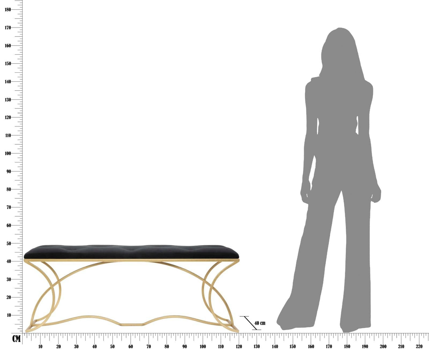 Mauro Ferretti BENCH SUNSHINE CM 120X40X45