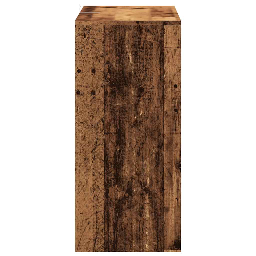 vidaXL Bijzettafels Wandtafel 100x35x76,5 cm bewerkt hout oud houtkleurig