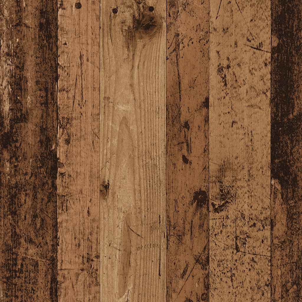 vidaXL Bijzettafels Wandtafel 105x30x80 cm bewerkt hout oud houtkleurig