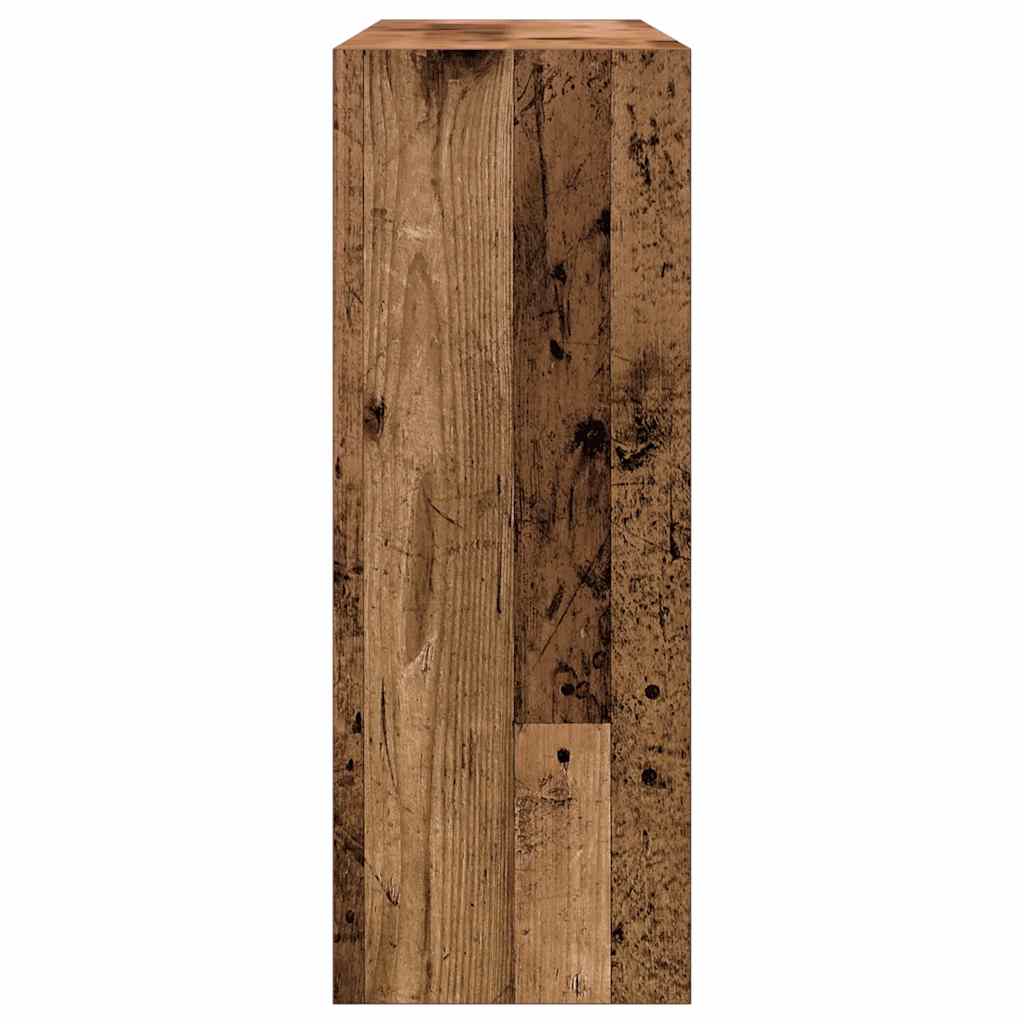 vidaXL Bijzettafels Wandtafel 105x30x80 cm bewerkt hout oud houtkleurig