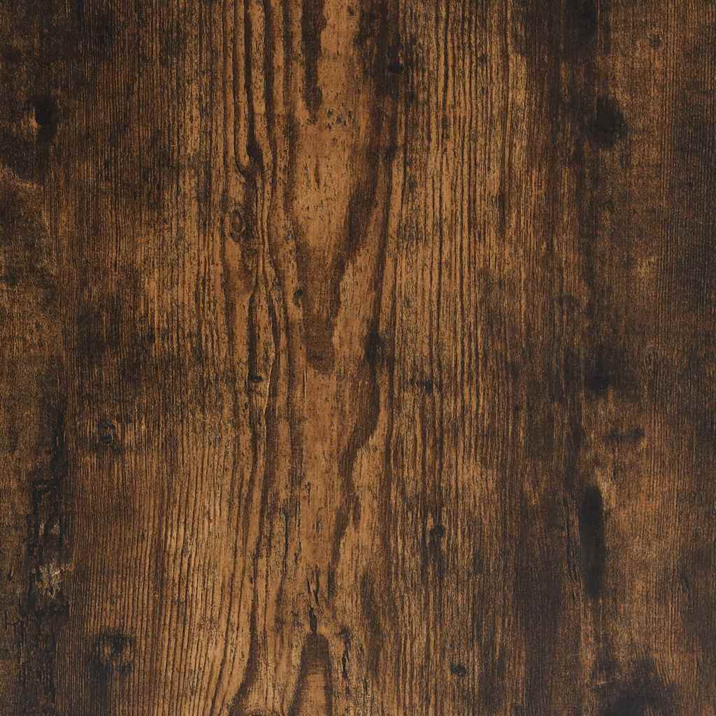 vidaXL Bijzettafels Wandtafel 90x35x80 cm bewerkt hout gerookt eikenkleurig