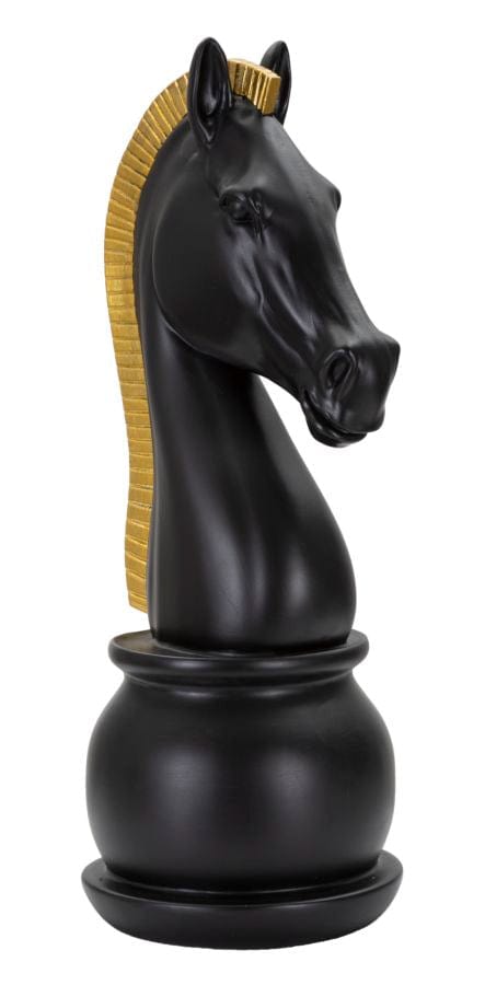 Mauro Ferretti BLACK AND GOLD HORSE CM Ø 18,5X50