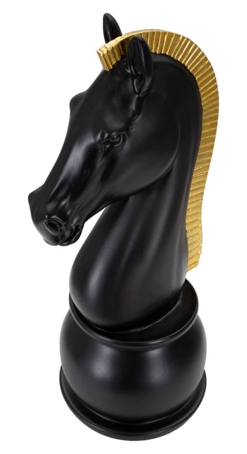 Mauro Ferretti BLACK AND GOLD HORSE CM Ø 18,5X50