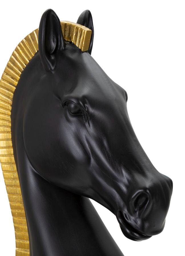 Mauro Ferretti BLACK AND GOLD HORSE CM Ø 18,5X50