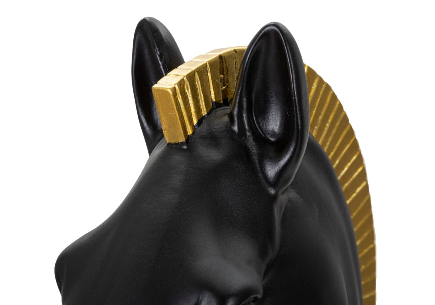 Mauro Ferretti BLACK AND GOLD HORSE CM Ø 18,5X50